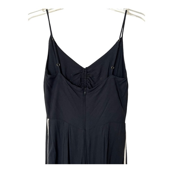 FARM Rio Wide Leg Ruched Chest Cut Out Front Jumpsuit Playsuit Black XS - Picture 7 of 15